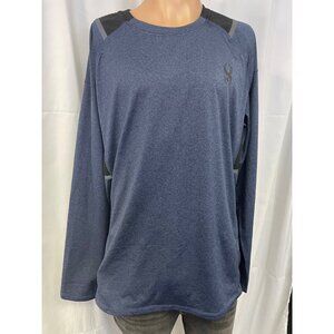Spyder Active Men's Blue T-shirt/Long Sleeve Size L SKU 3316